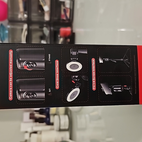 Auto Face Tracking Desktop Gimbal Tripod Phone Holder with remote - Picture 5 of 6